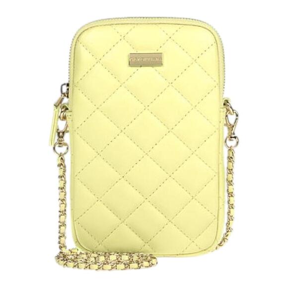 G by Giuliana Handbags - G by Giuliana Black Label Quilted Leather Crossbody Fashion Yellow